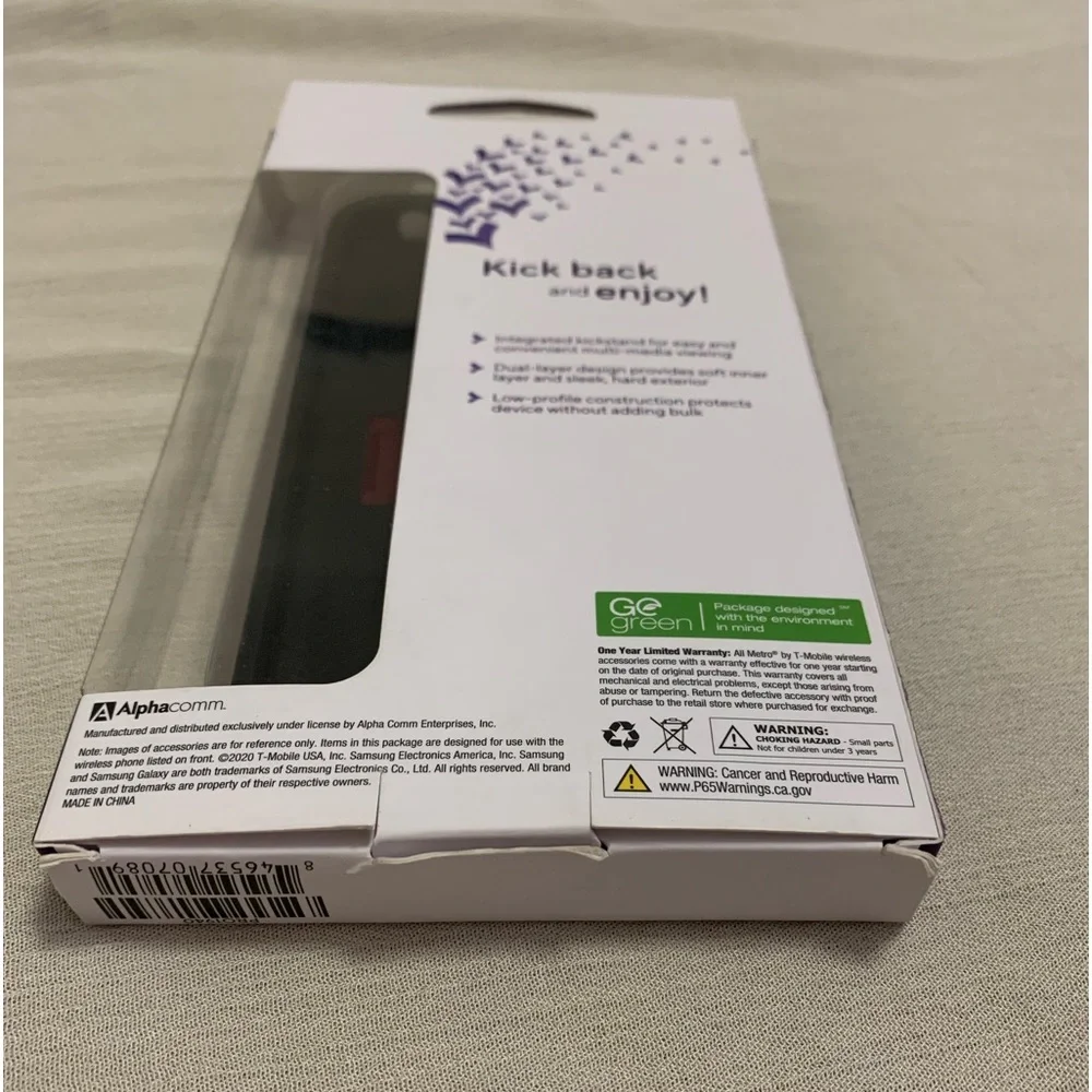 Samsung Galaxy A01 KICK+| Dual-Layer Protective Kickstand Case Metro by T-Mobile